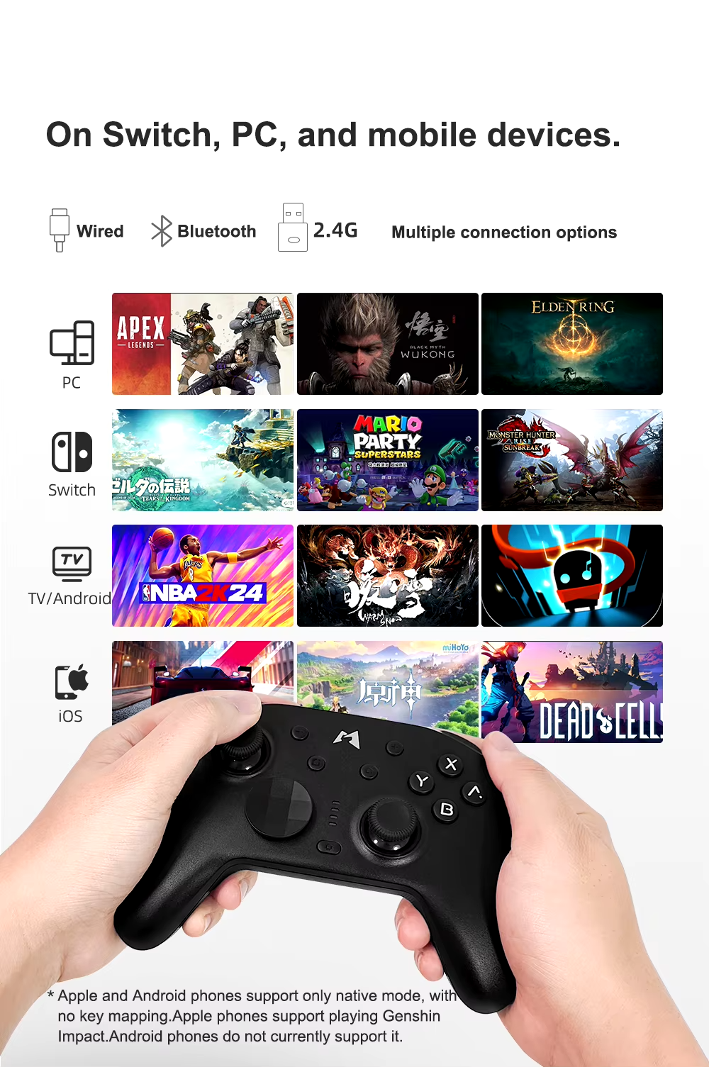 Mobapad N1 HD / N1S Pro Wireless Controller for Switch, PC + MORE - Image 7