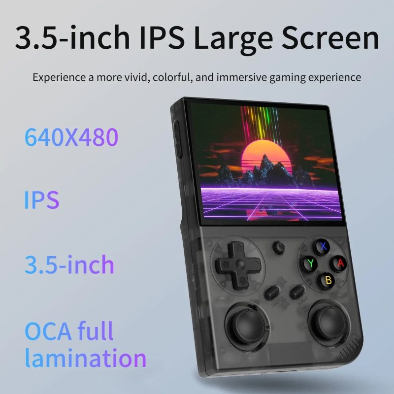 3.5-inch gaming console with IPS screen