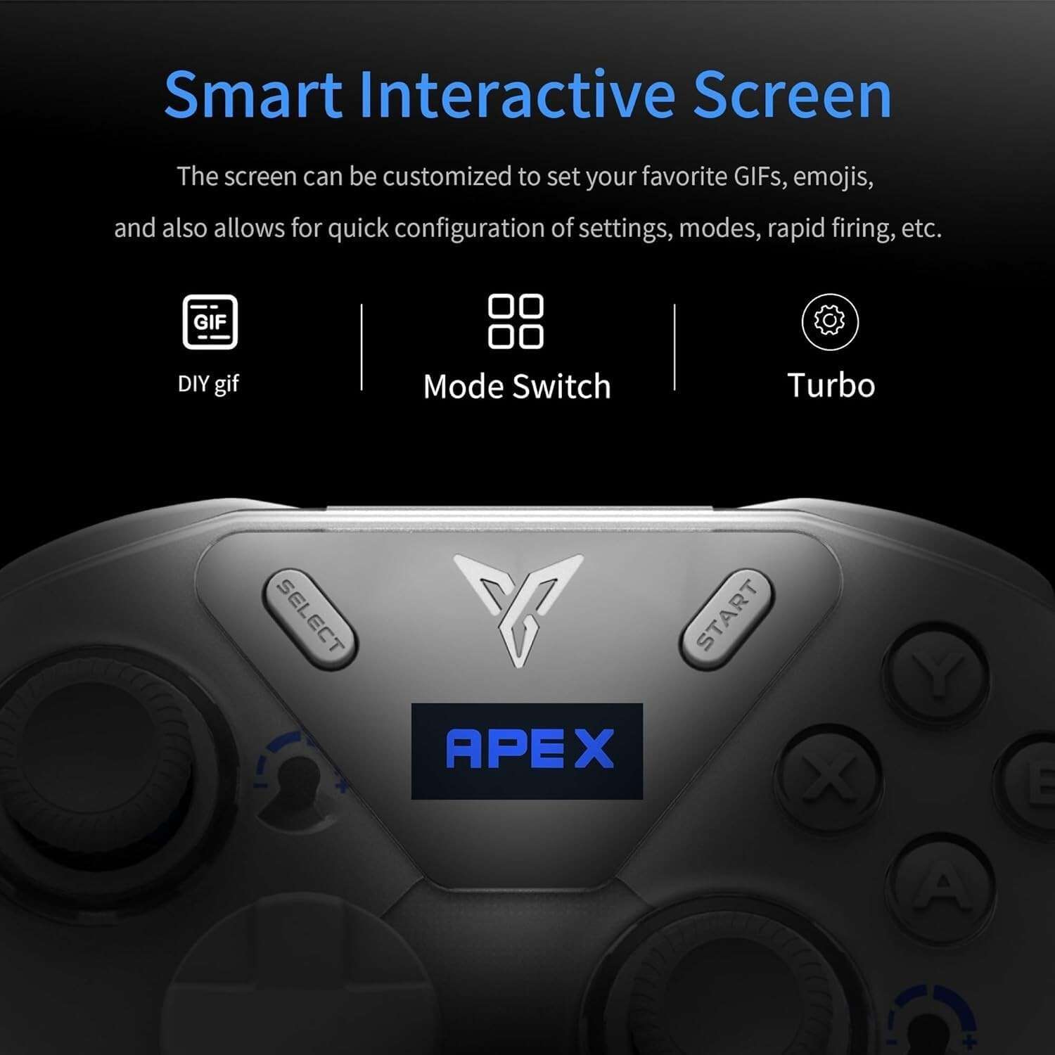 Smart interactive screen game controller features.