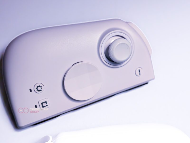 Handheld game console controller with joystick