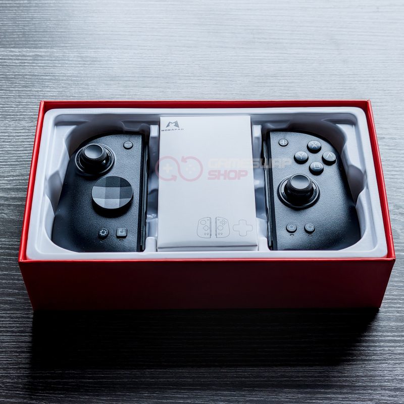 Gaming controller in red box on table