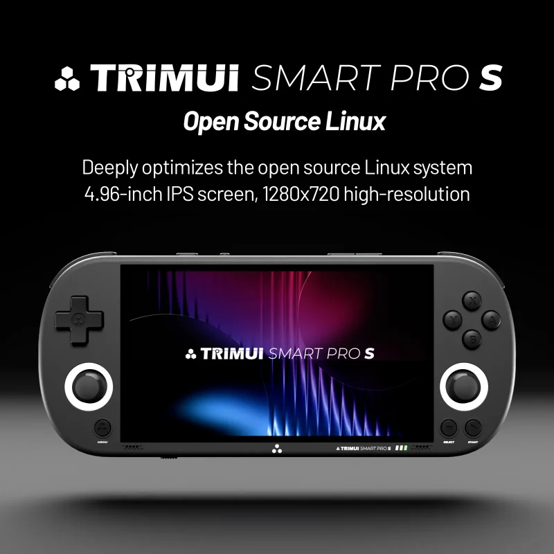 Trimui Smart Pro S handheld with open source Linux.