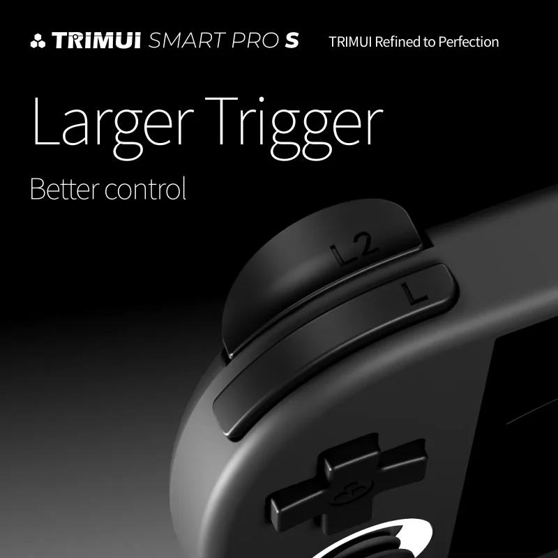 Game controller with larger trigger for better control.