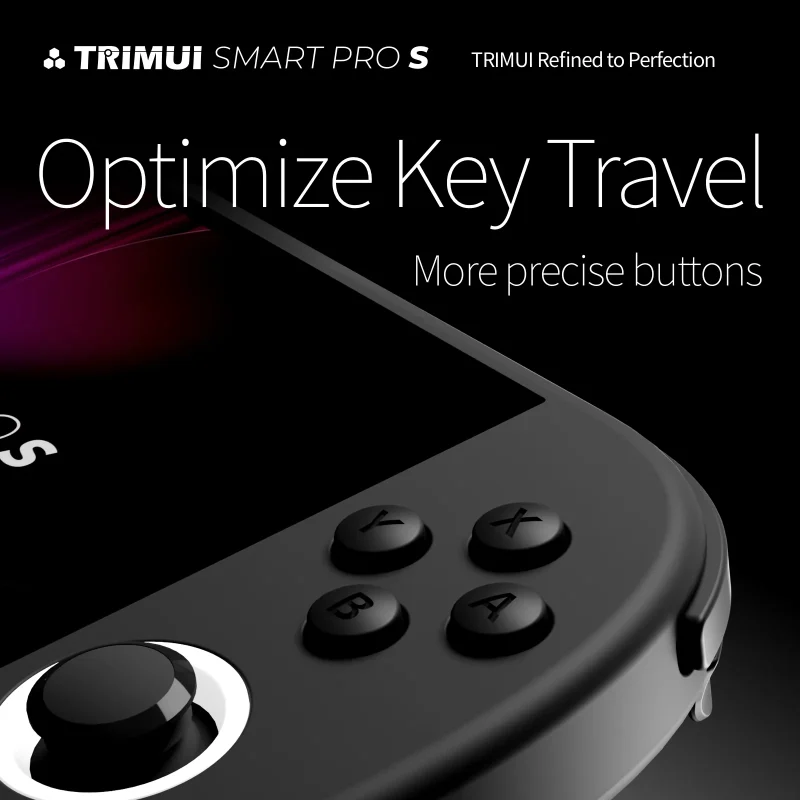 Trimui Smart Pro S handheld console close-up