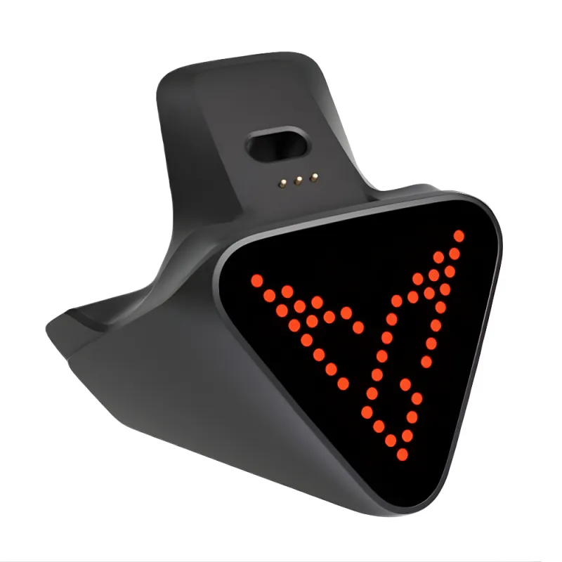 Black triangular rear LED bike light turn signal