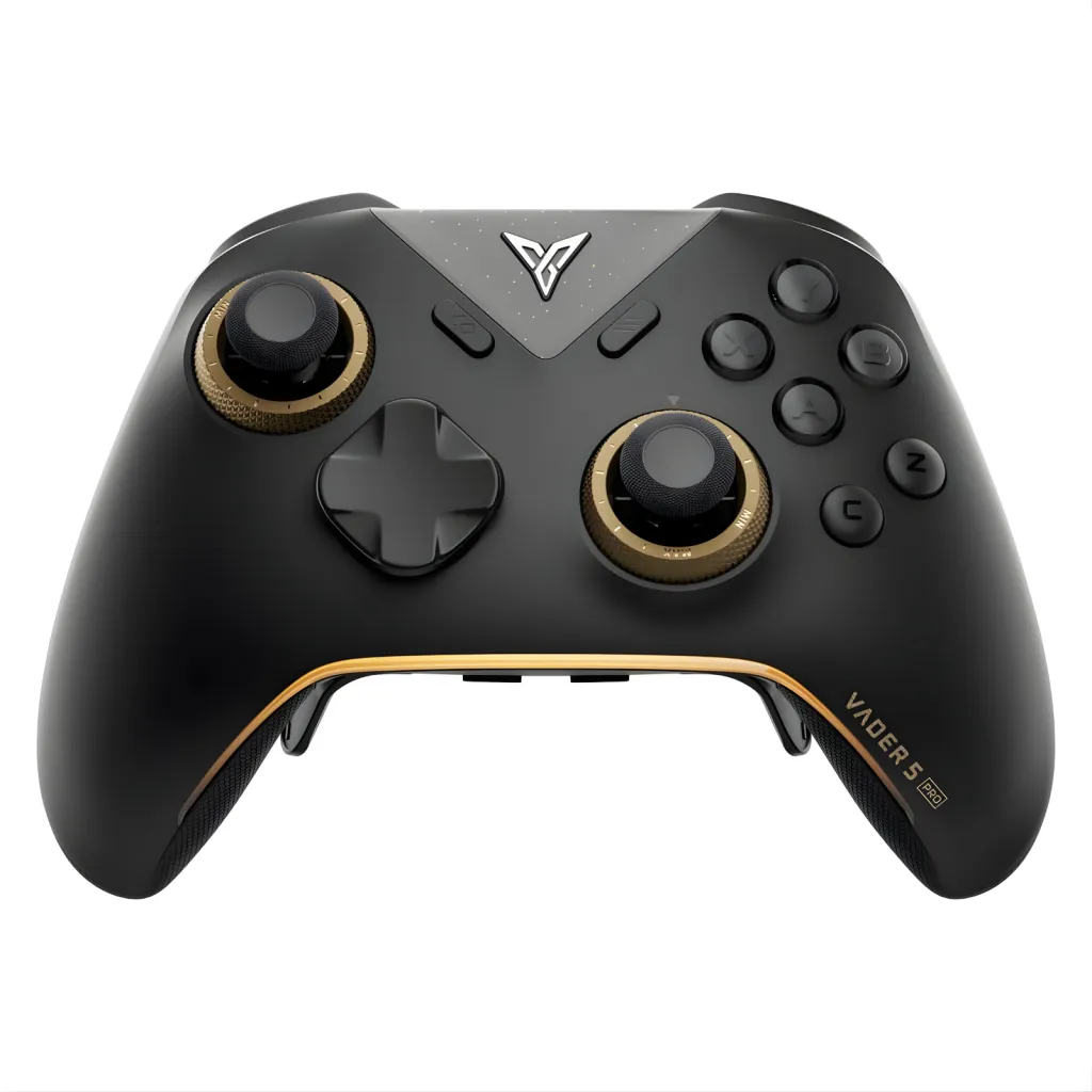 Flydigi Vader 5 Pro Gaming Controller close-up on white background