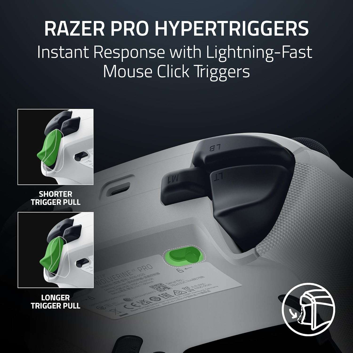 Razer Wolverine V3 Pro Wireless Gaming Controller | White - immagine 9