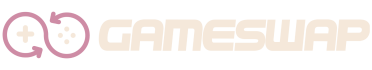 Gameswap logo with game controller icons.